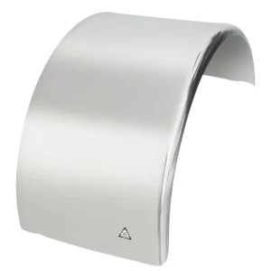 Stainless Steel Single Mudguard Curved Edge Low Profile No Grooves