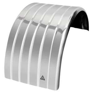Stainless Steel Single Mudguard Curved Edge